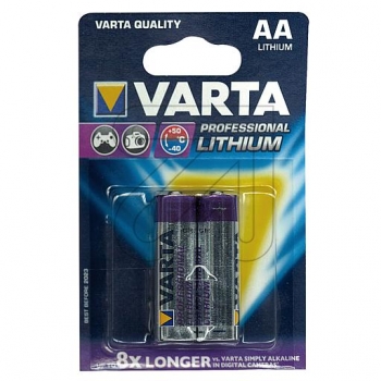VARTA LITHIUM-Batterie Professional, Mignon, 1,5V, AA