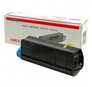 original OKI Tonerkassette gelb, für C3100, 42804513