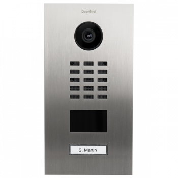 DoorBird IP Video Türstation D2101V, Edelstahl V2A, gebürstet - 1 Ruftaste