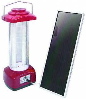 Solar-Camping-Leuchte "JUMBO" mit 47x16cm Solarpanel 6V/4,0Ah