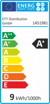 LED Filament Glühlampe "Filed", E27, 9 Watt, 1055 Lumen, warmweiß, klar, Alternative für 100W Glühbirnen