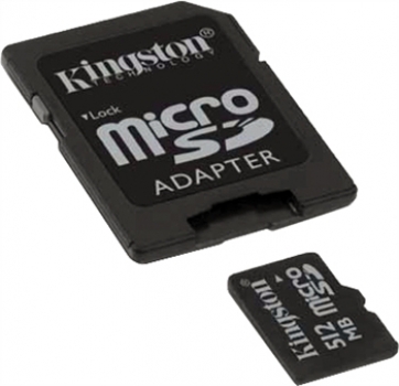Kingston Micro SDCard 512MB mit 1 Adapter