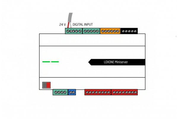 Loxone 200113 Fensterkontakt mit 3 Meter Kabel