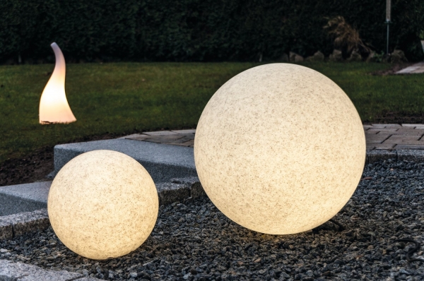 Leuchtkugel MUNDAN 230V AC für E27-Leuchtmittel, Ø 500mm granit