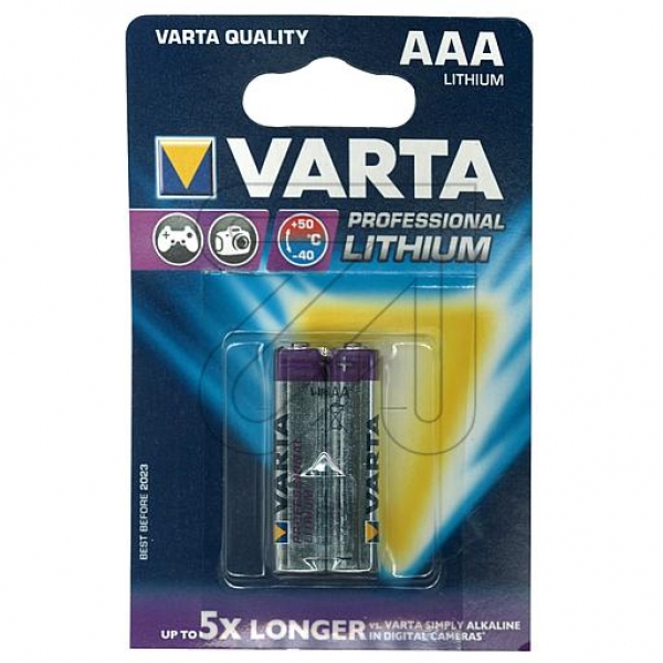 VARTA LITHIUM-Batterie Professional, Micro, 1,5V, AAA