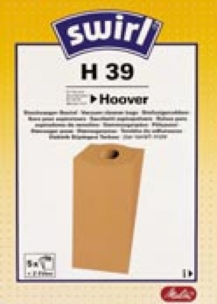 2 ORIGINAL Pakete SWIRL H 39 Classic für Hoover Inhalt 10 Staubsaugerbeutel 
