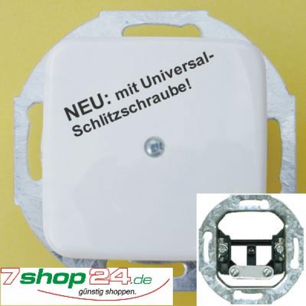KLEIN-SI K2527/14 Busch-Jäger 2538-214 Blindabdeckung mit Zugentl. reinweiß