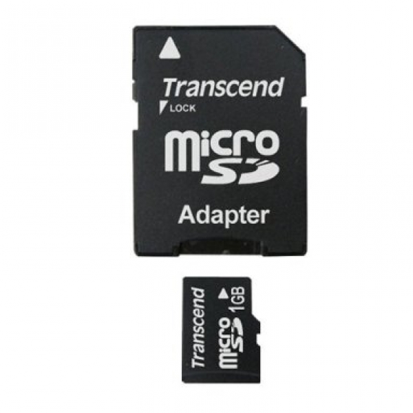 Transcend Micro SDCard 1GB mit 1 Adapter