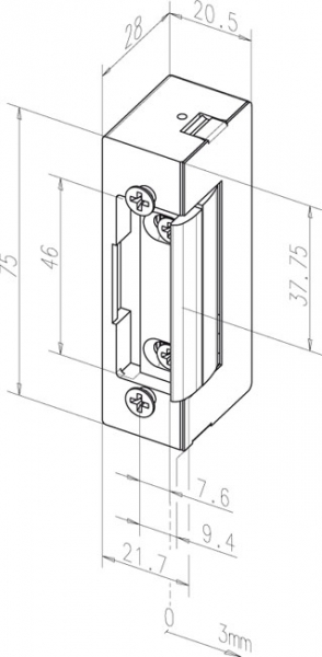 Loxone 24V DC Türöffner