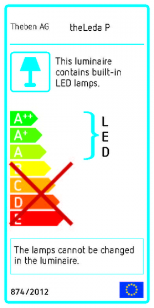THEBEN LED-spotlight 11W theLeda P12 AL, 4000K 900lm, with motion-detector, Colour: aluminium