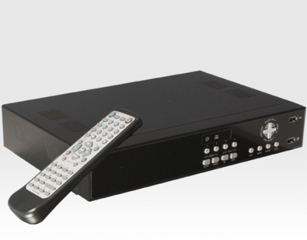4 Kanal H.264 Rekorder mit integriertem LAN-Anschluss. inkl. 500GB HDD eingebaut