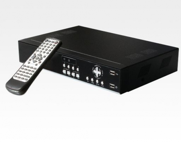 4 Kanal H.264 Rekorder mit integriertem LAN-Anschluss. inkl. 500GB HDD eingebaut